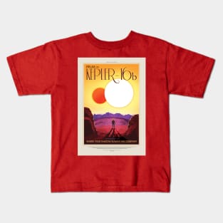 Kepler-16b Retro Poster Kids T-Shirt